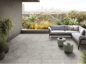 STREET SILVER - Porcelain stoneware wall/floor tiles with concrete effect _ CERAMICHE KEOPE